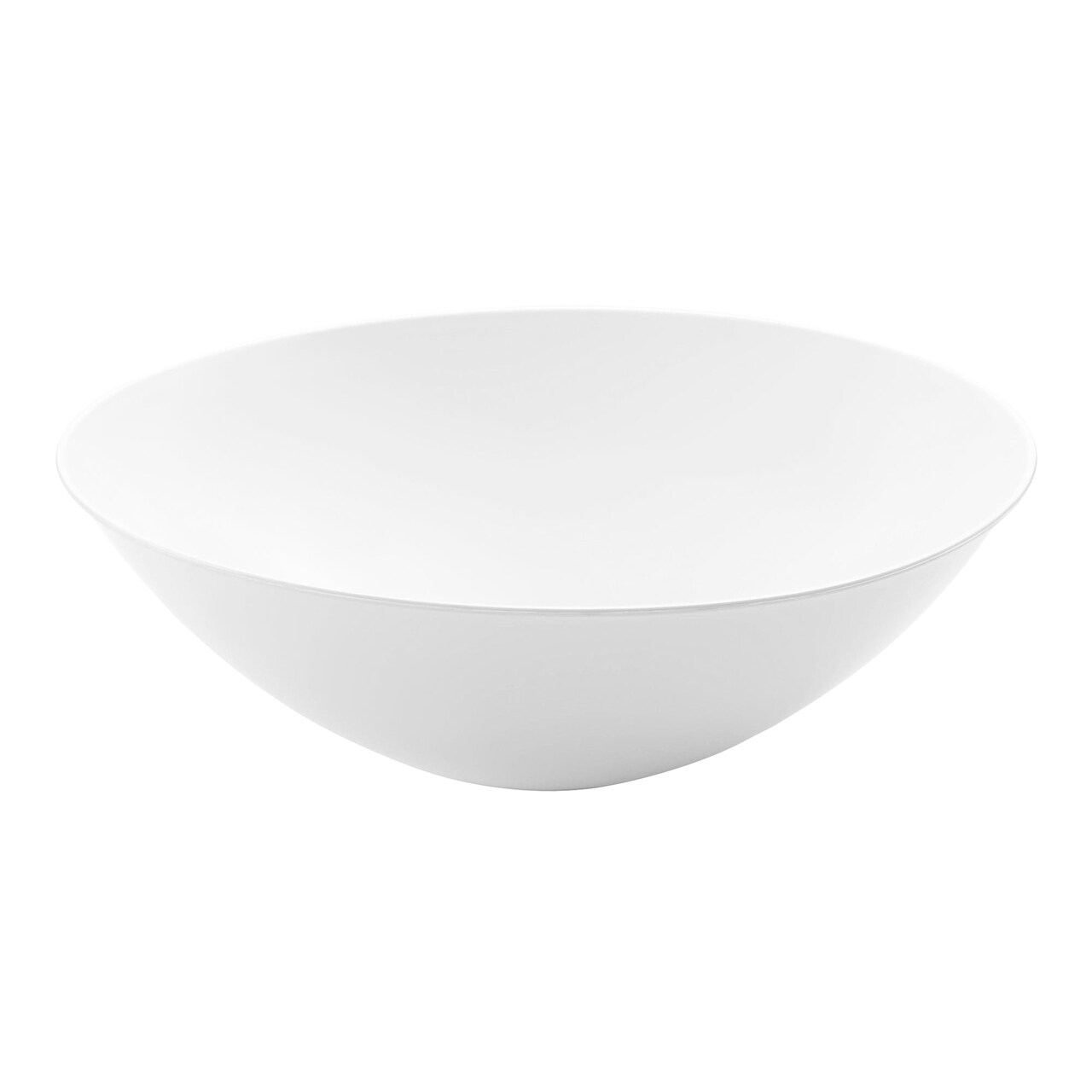 Solid White Organic Round Disposable Plastic Soup Bowls - 16 oz. (120 Bowls)